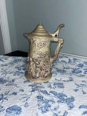 Vintage Atlantic Mold A188 Ceramic Beer Stein Pitcher